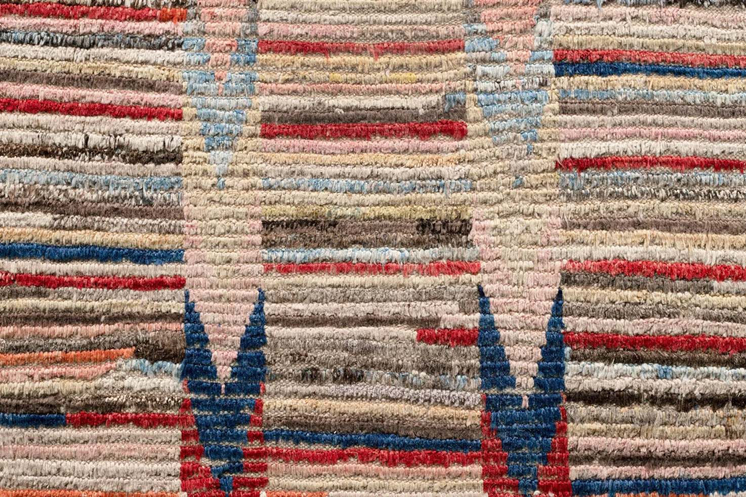 Are rugs painted with abstract patterns?